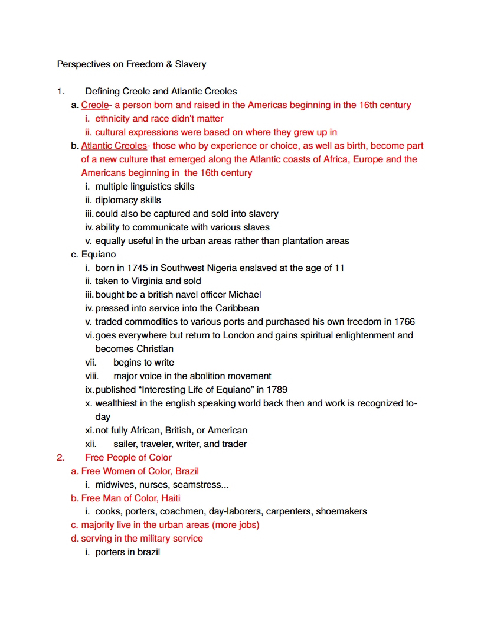 Fifth Lecture Notes