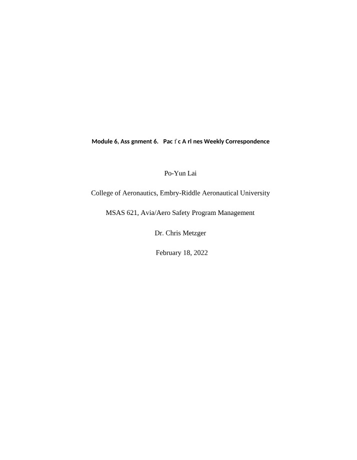 MSAS621 - Module 6