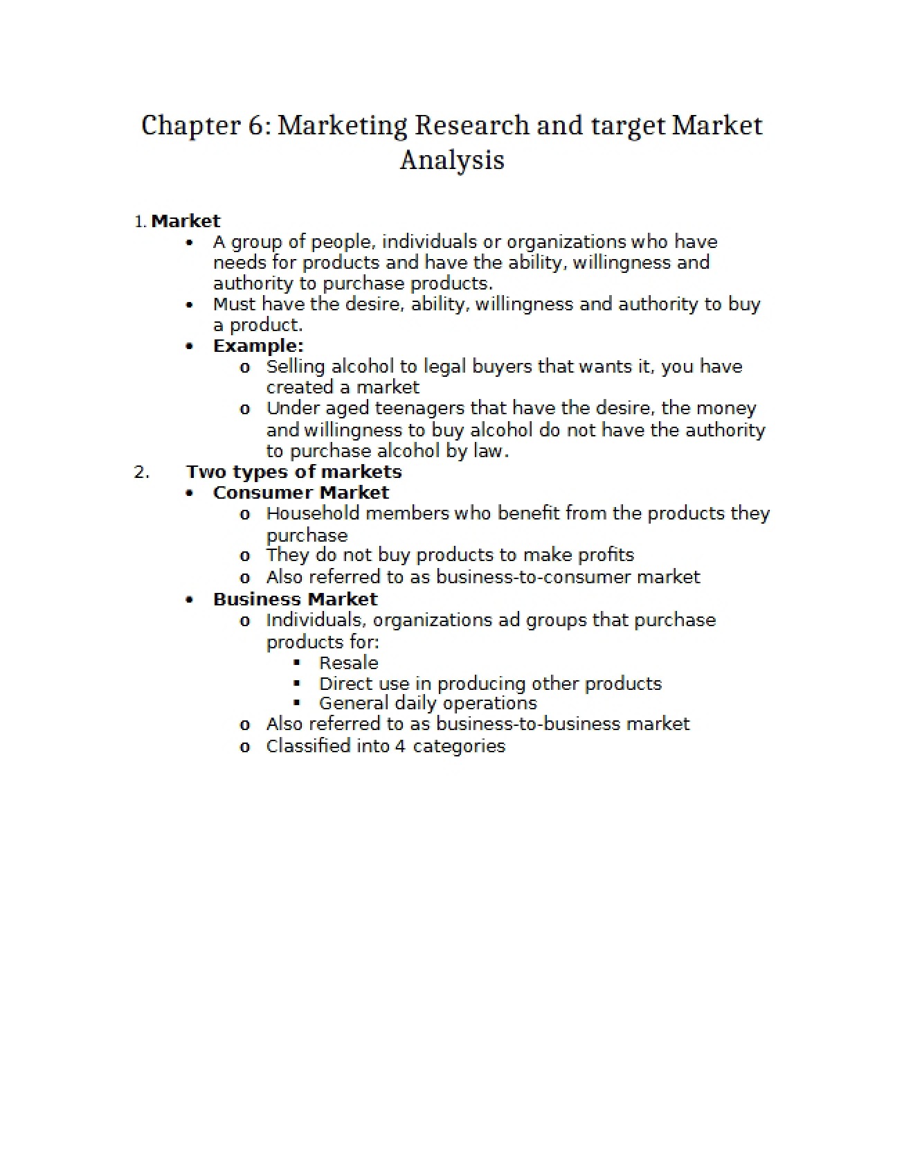 Marketing Research, Chapter 6