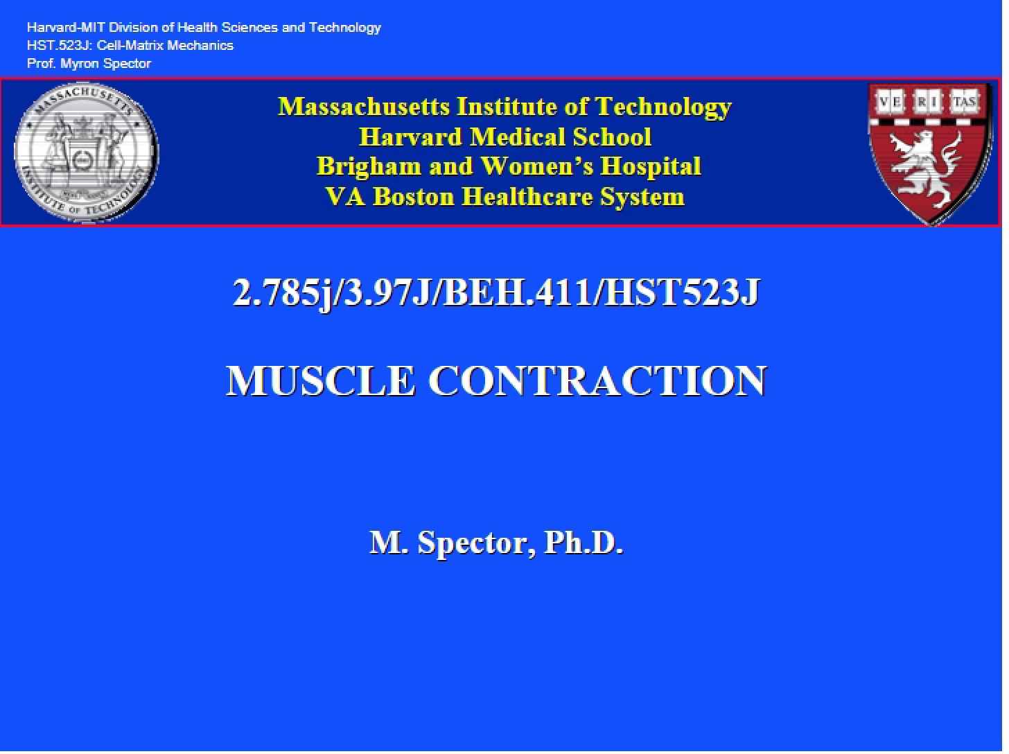 Contraction Mechanism of Muscles