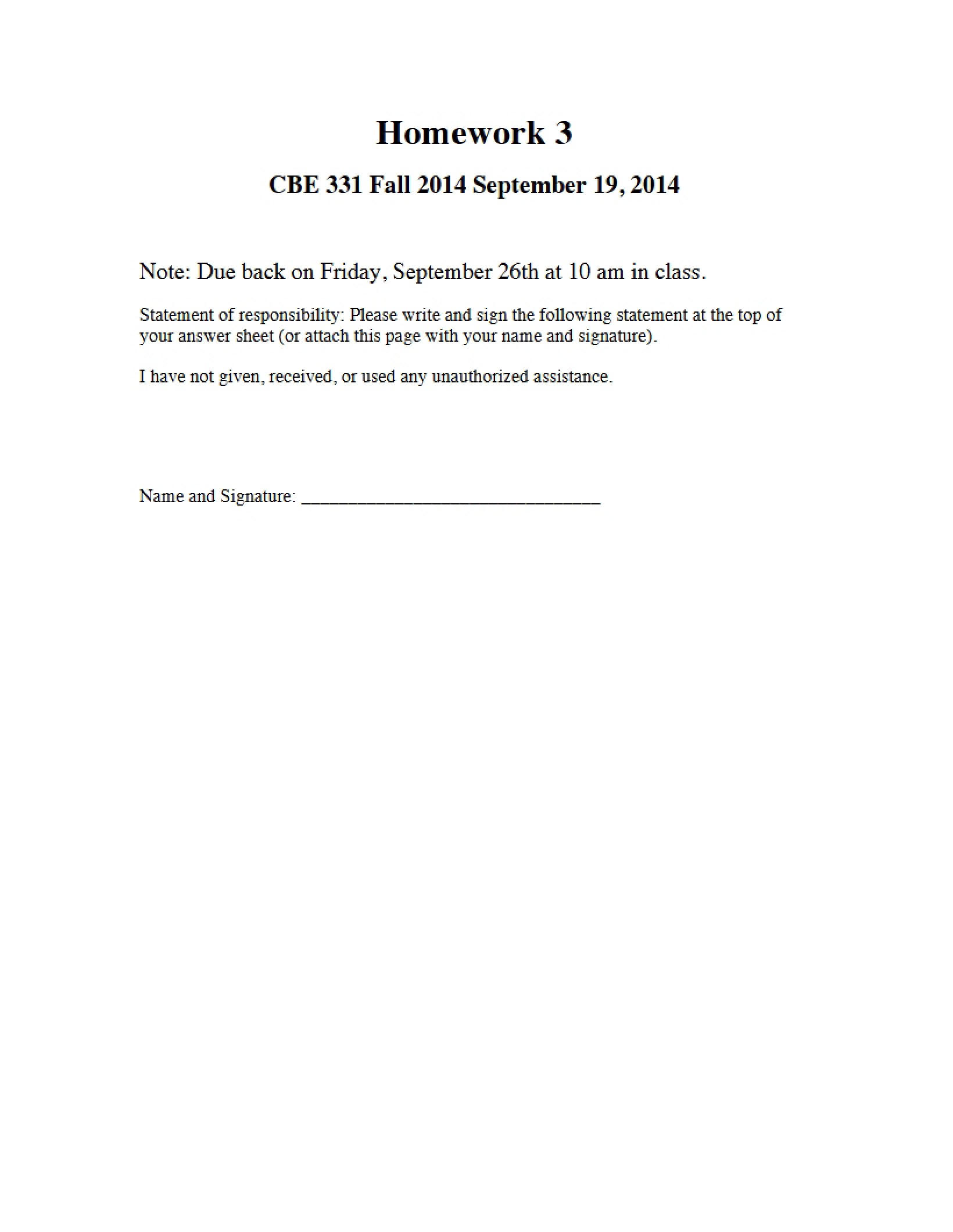 Homework Assignment 3