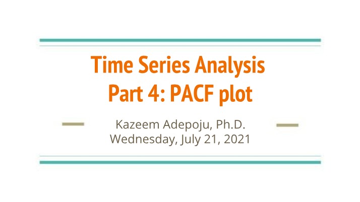 Exploring PACF Plots in Time Series Analysis