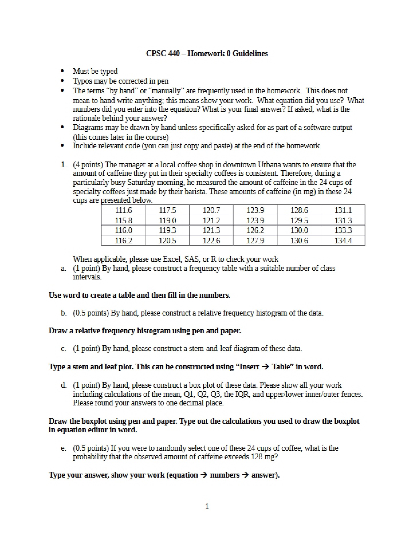 Assignment Instructions