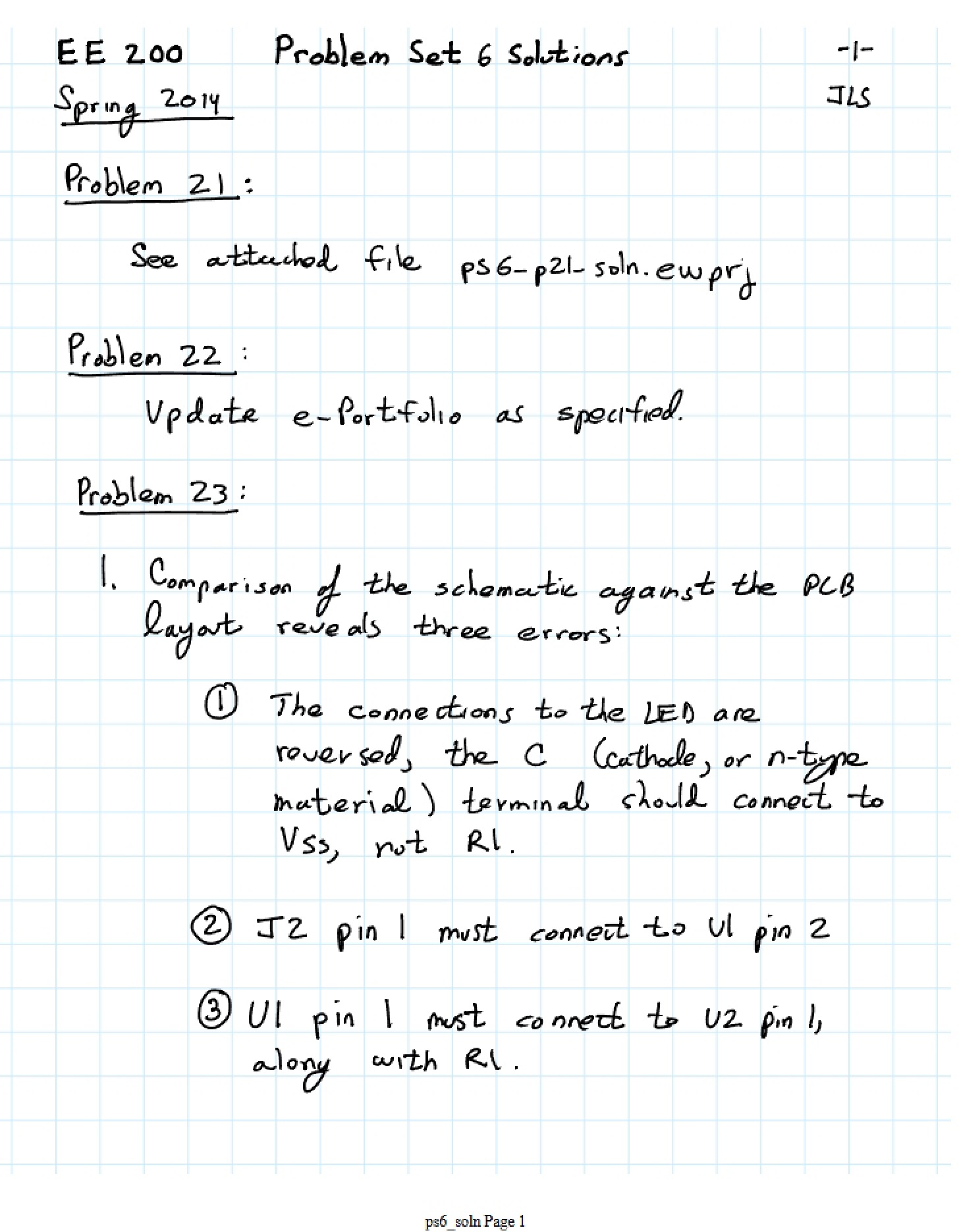 Solution for Problem Set 6