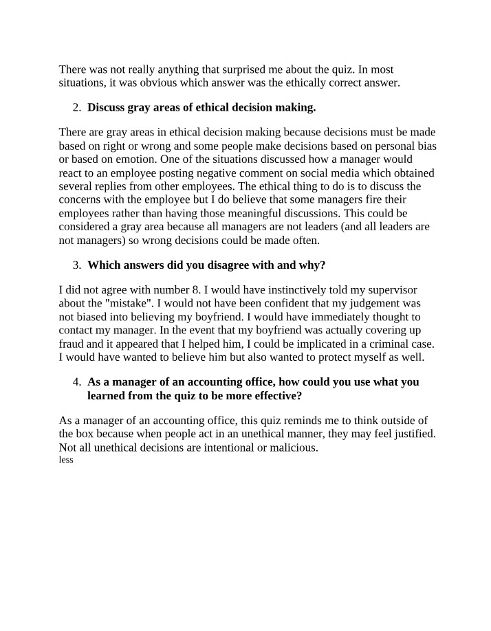 ACCT 635 - Course Quiz