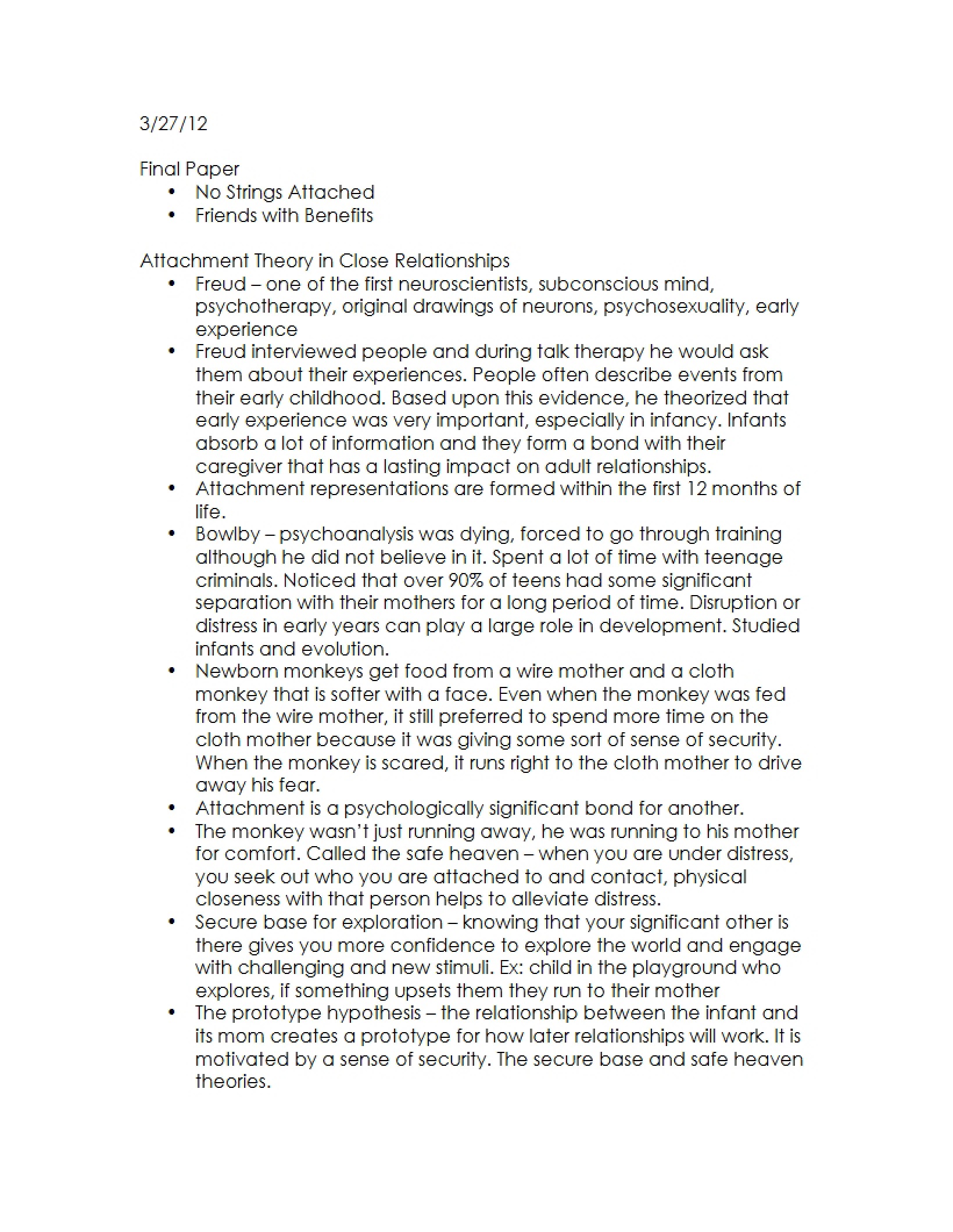 Lecture Material on Relationships