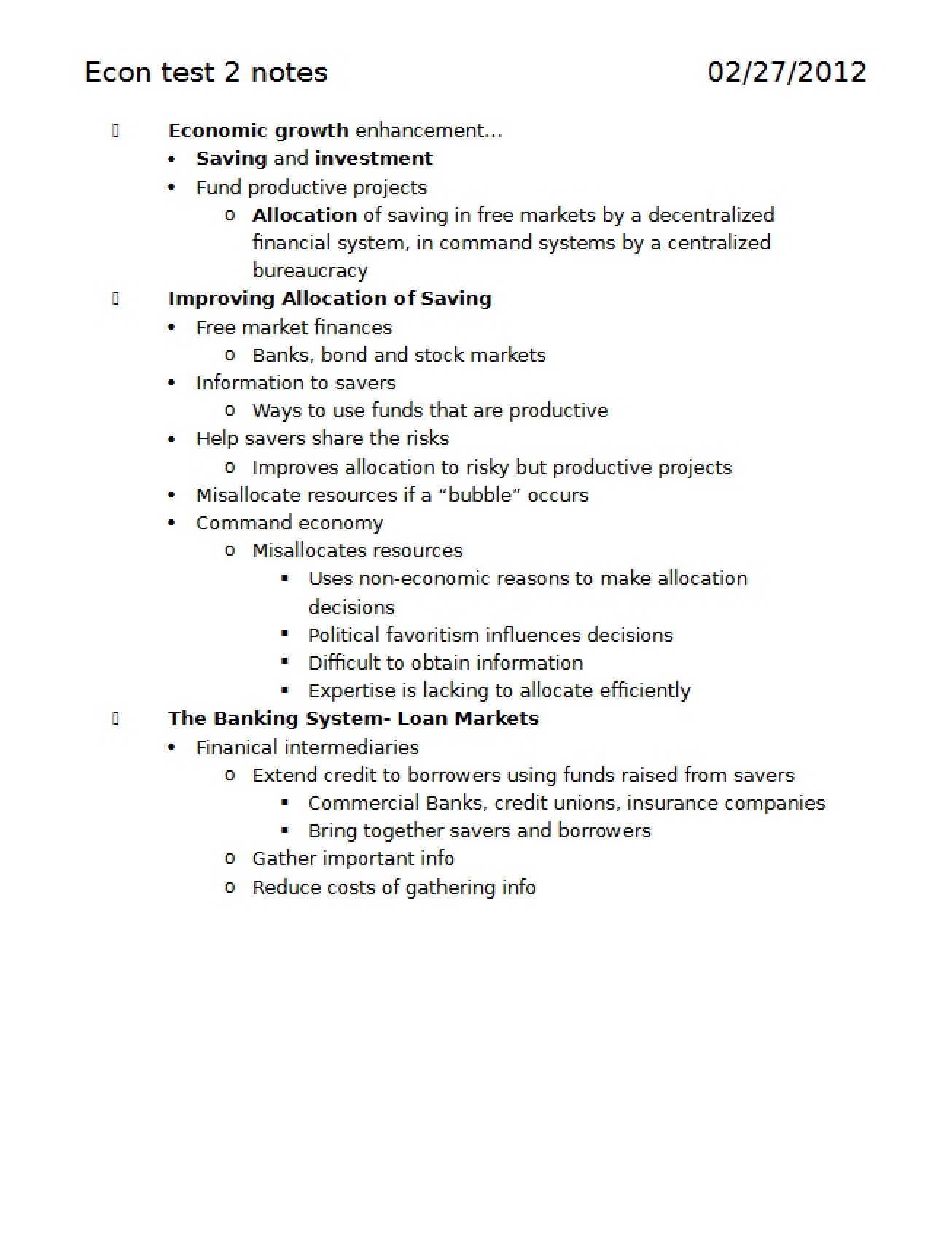 Test 2 Notes