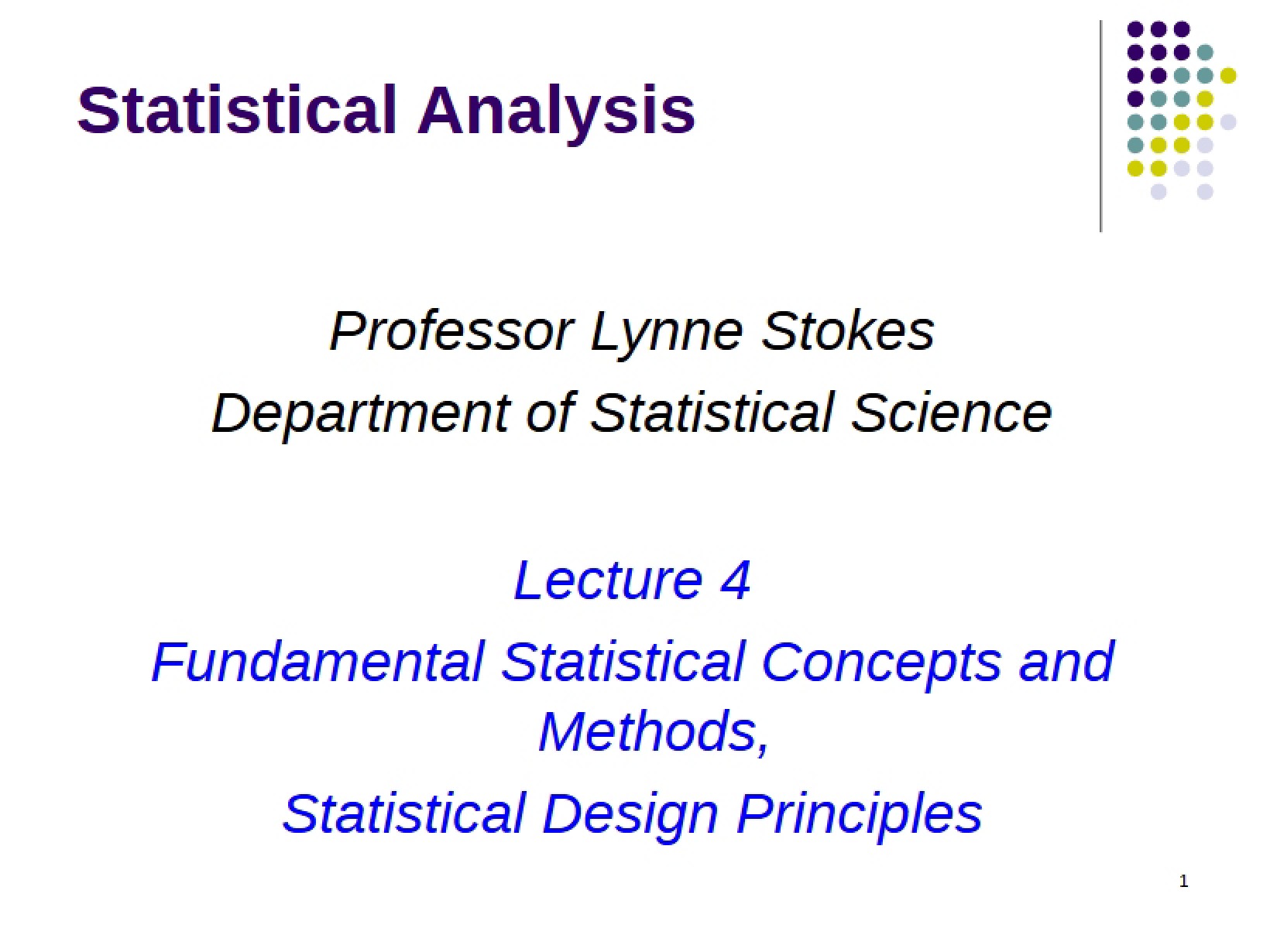 Analysis Statistical