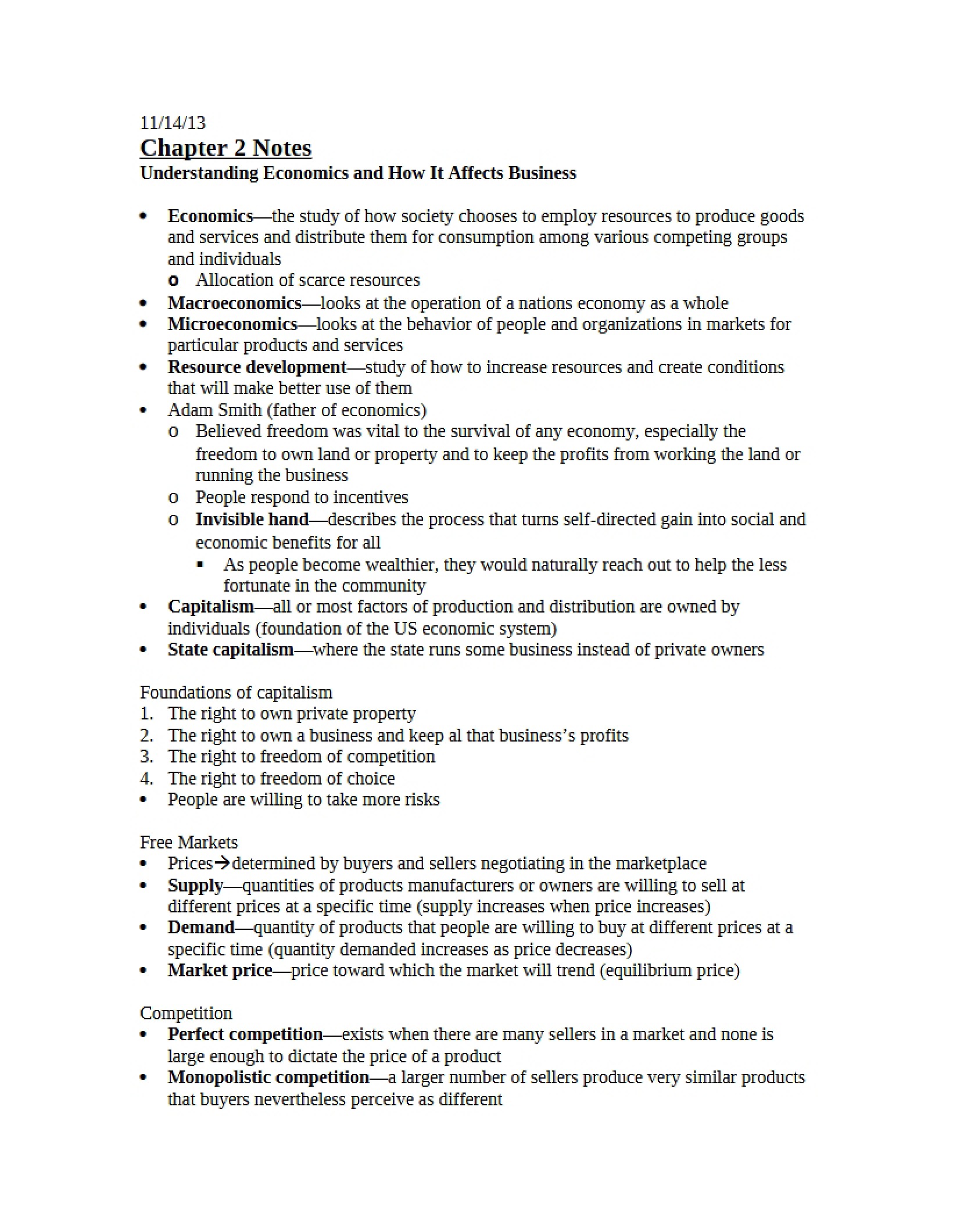 Chapter 02 Class Notes