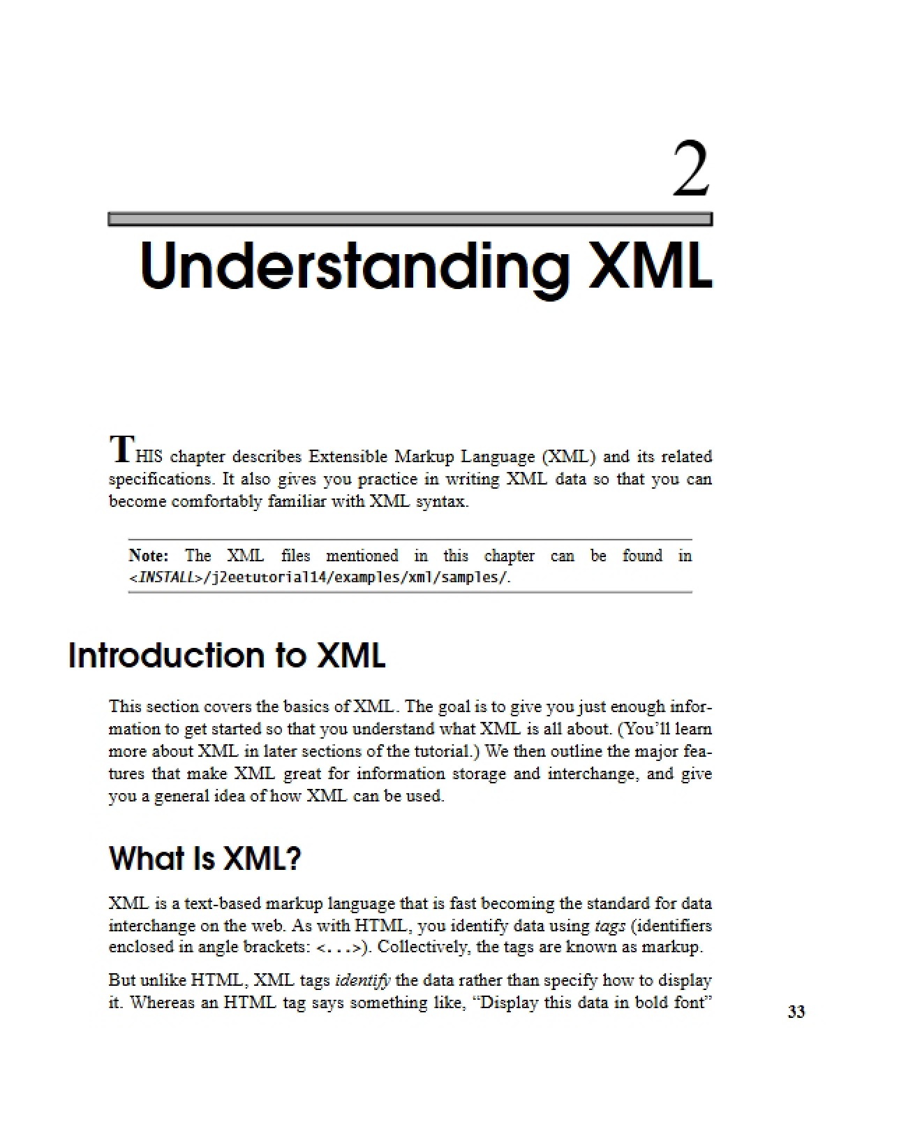 XML Comprehension