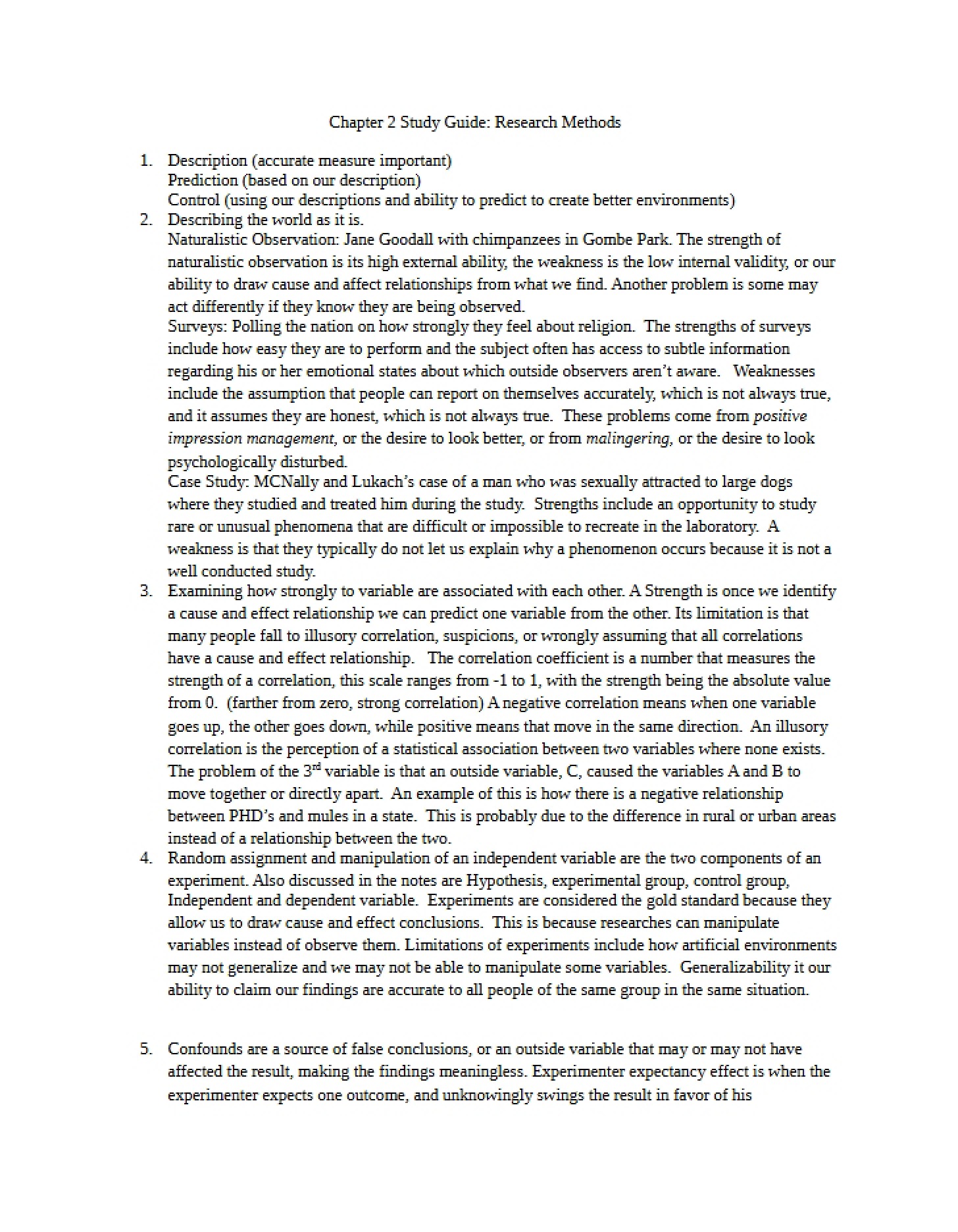 Psychology Chapter 02