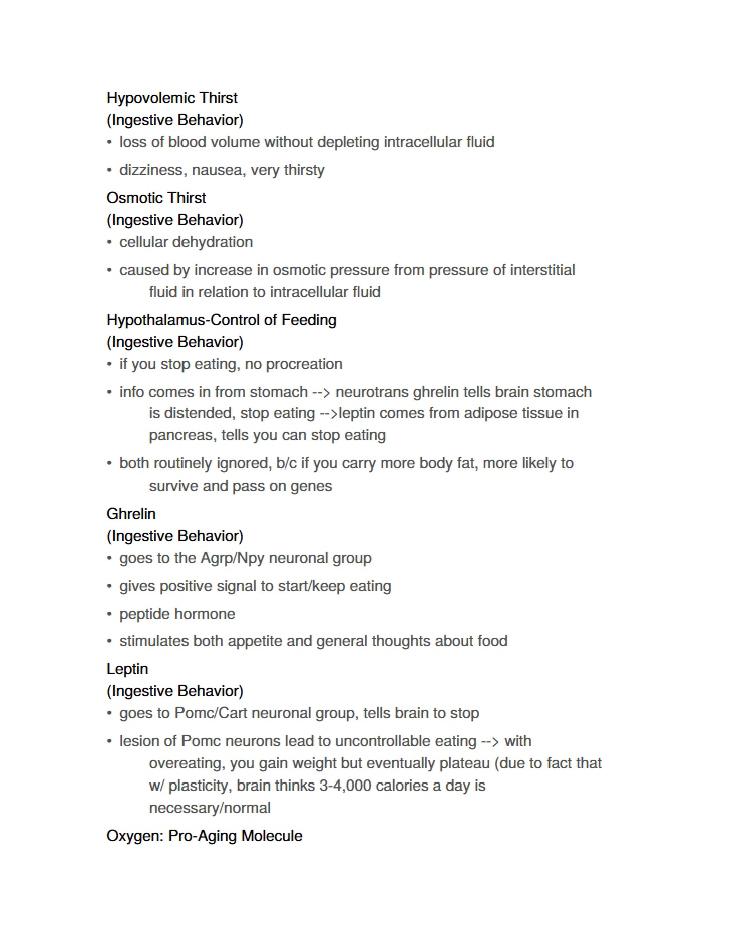 Notes from Class - 8 Pages