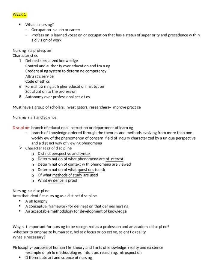 Nursing - A Profession and Academic Discipline