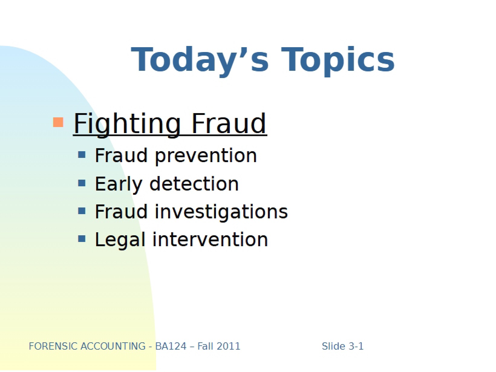 Session 3 Forensic Accounting