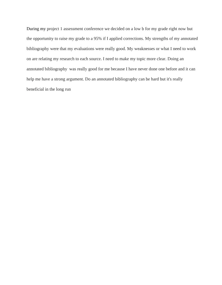 Tips for Improving Research Skills - Annotated Bibliography