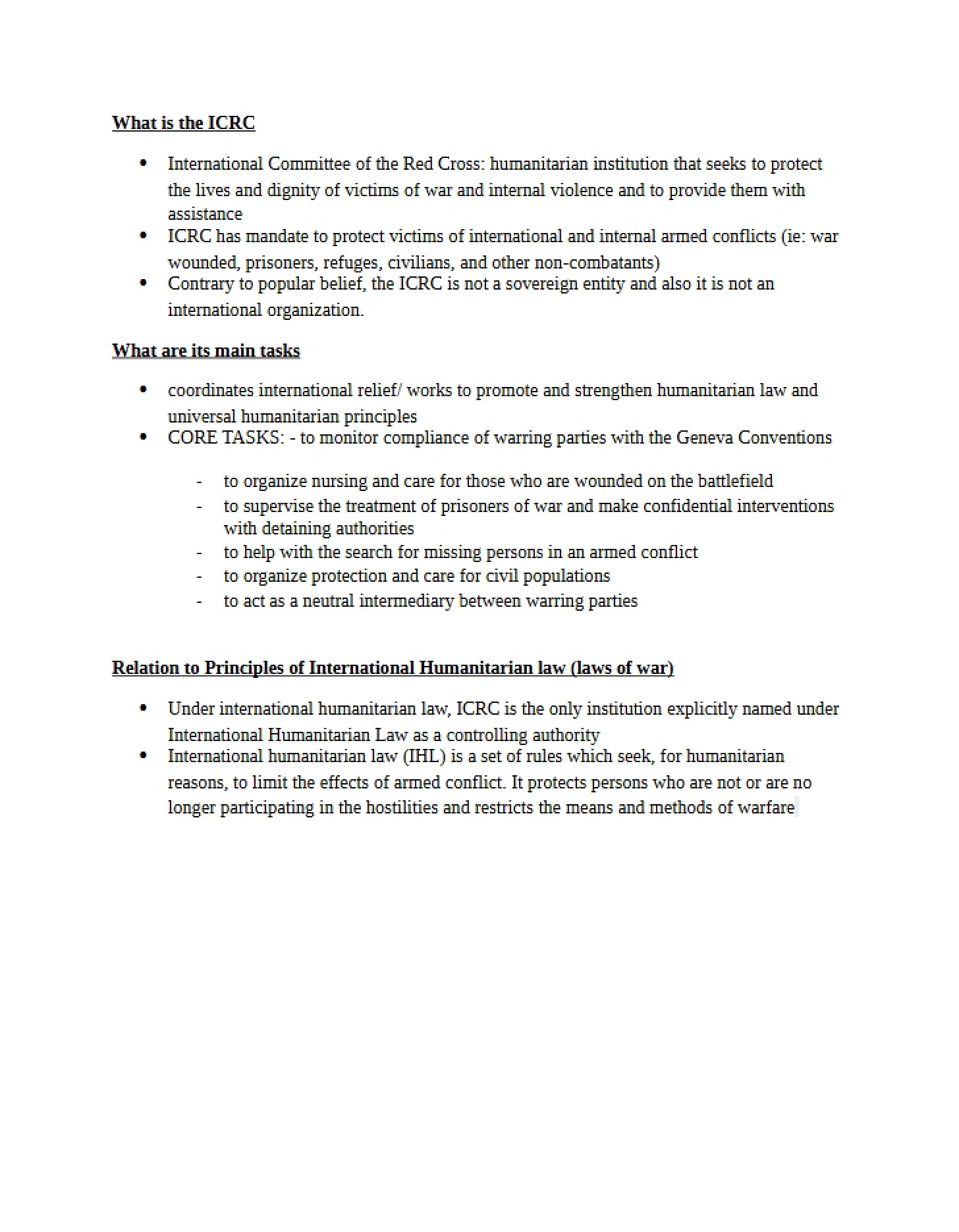 International Relations Overview