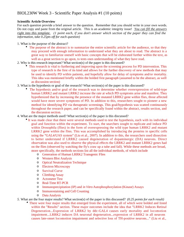 Importance and Purpose of the Scientific Paper Abstract