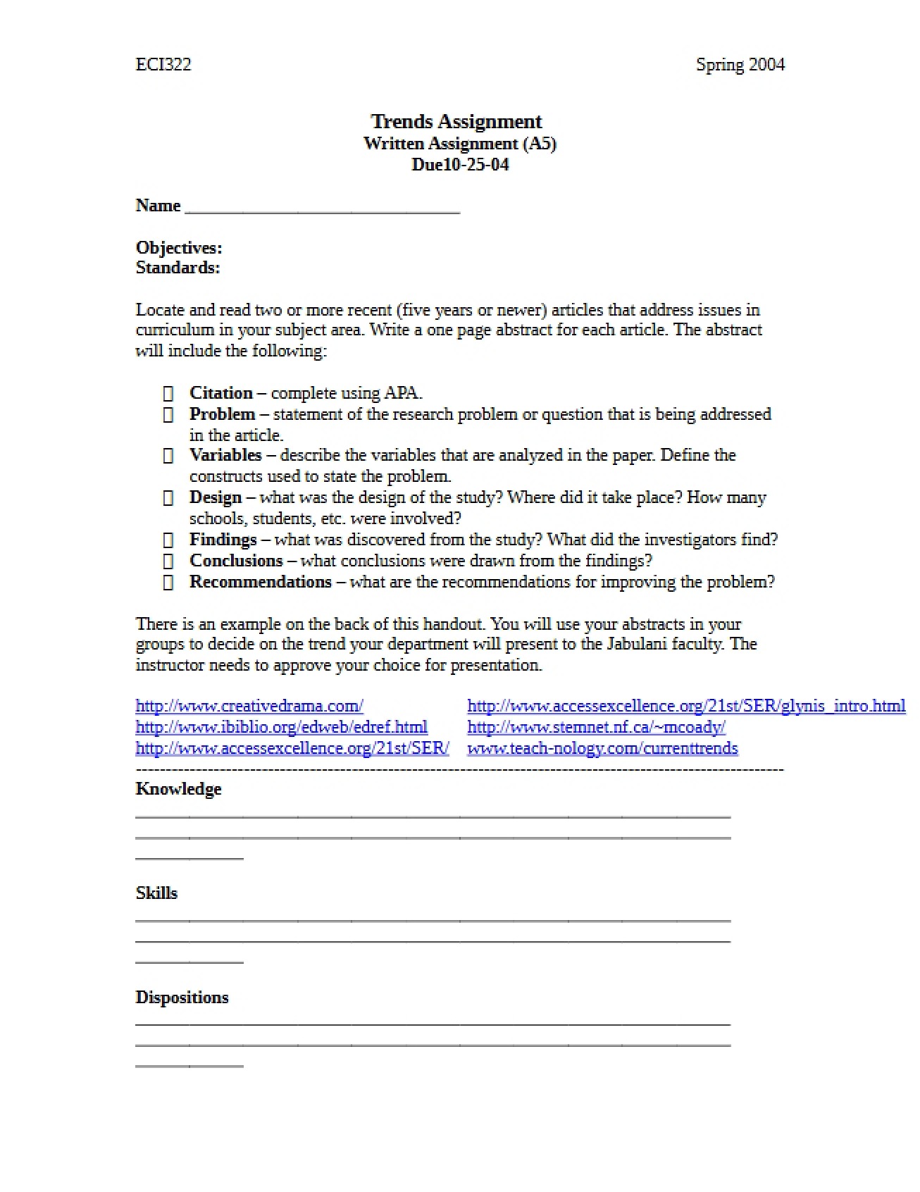 Policy and Science Notes