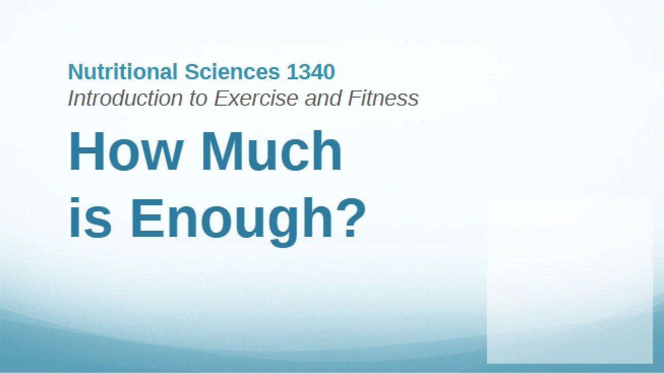 Lecture 2 Determining Sufficiency