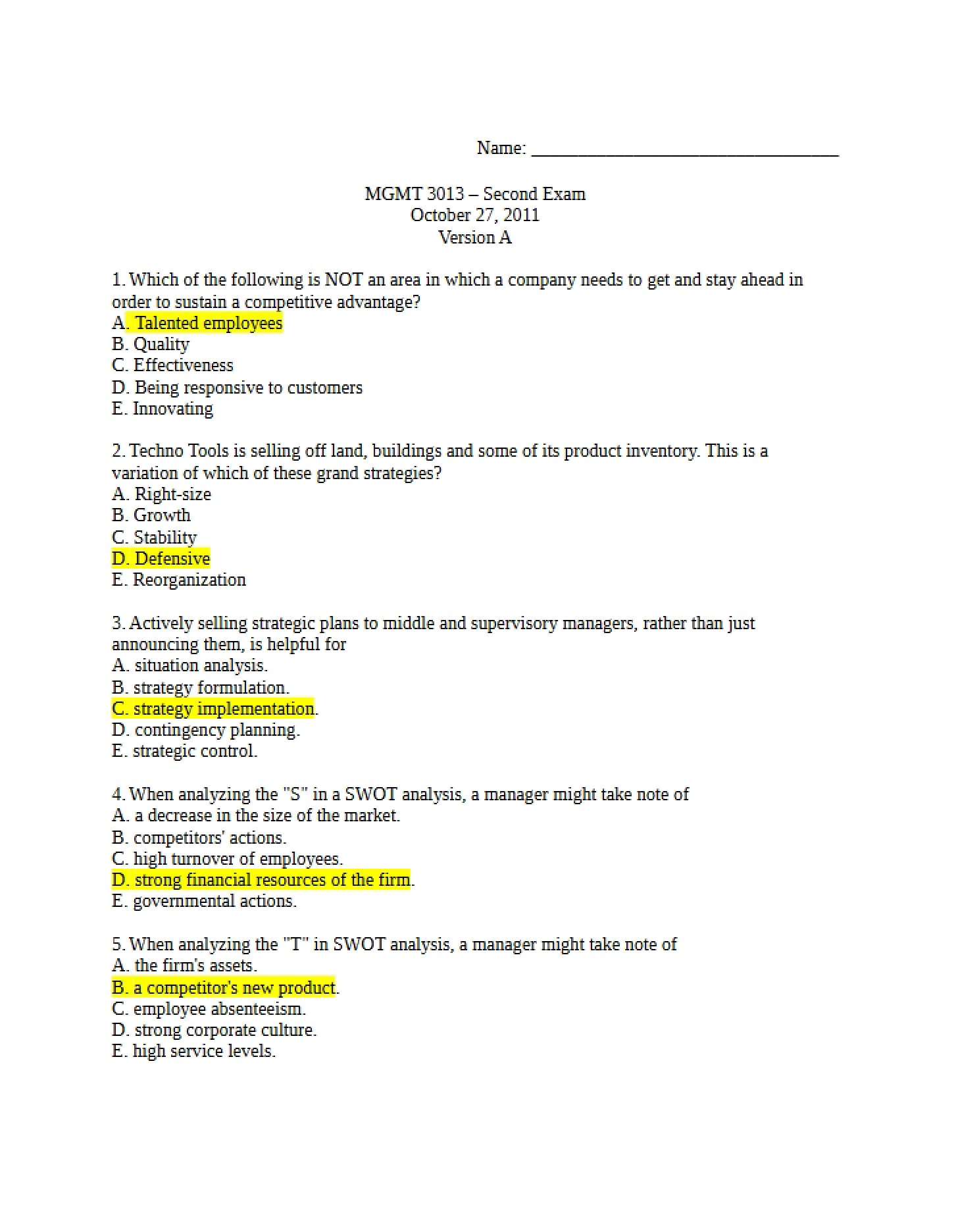 Review of Human Resources Management
