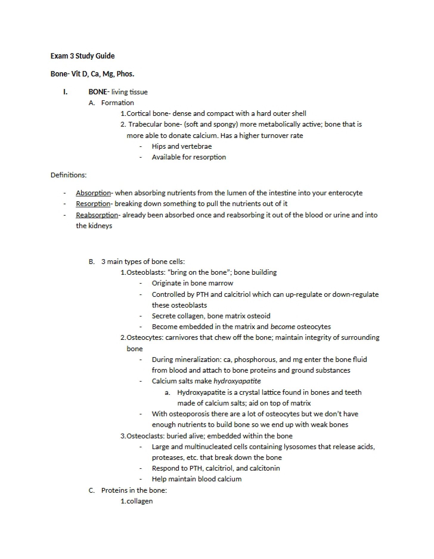 Preparation Manual for Exam 3