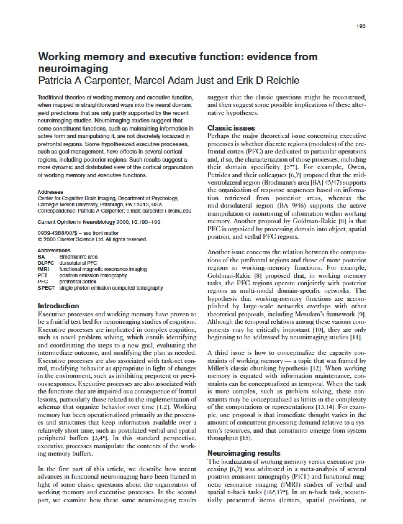 Management Systems for Cognitive Resources