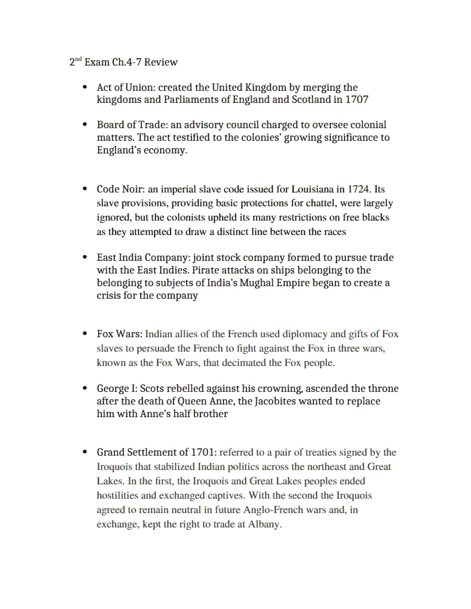 US History Study Guide 2