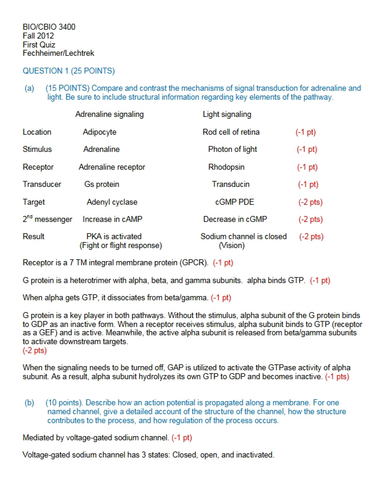 First Quiz