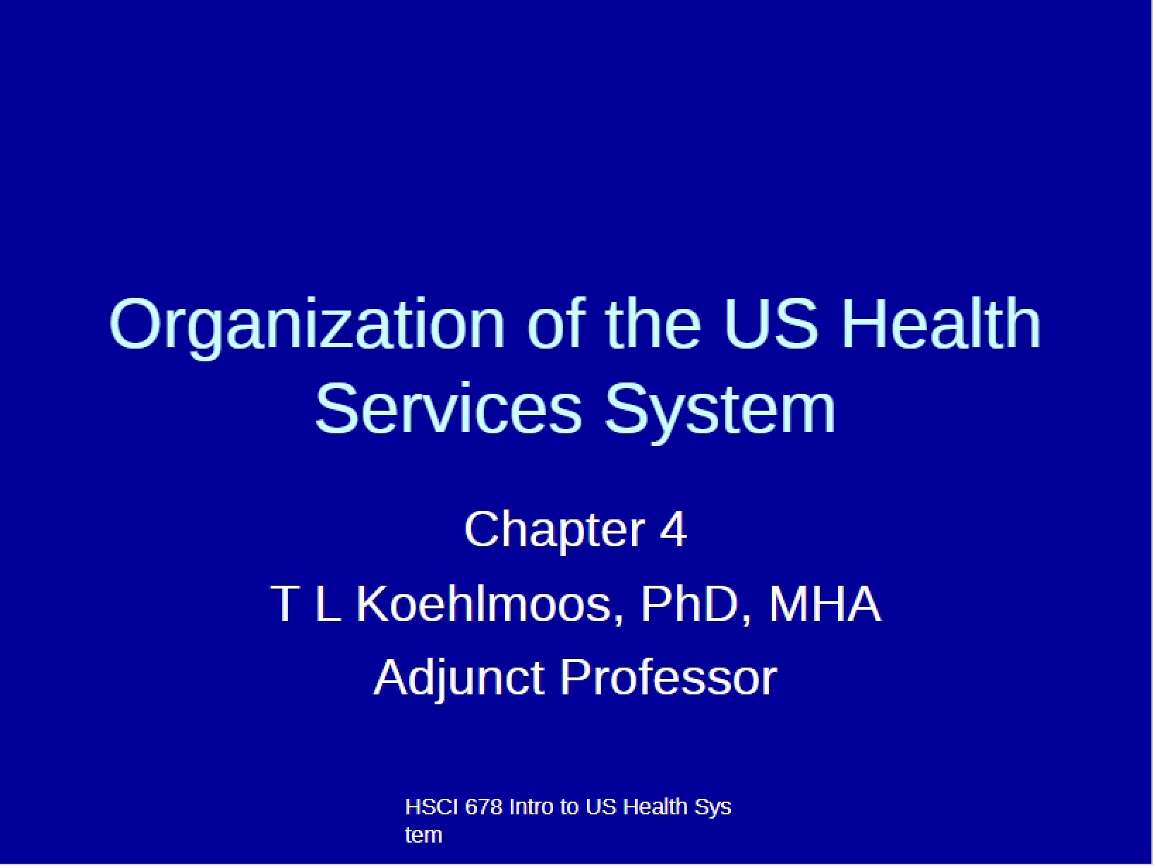 US Health Services System Organization