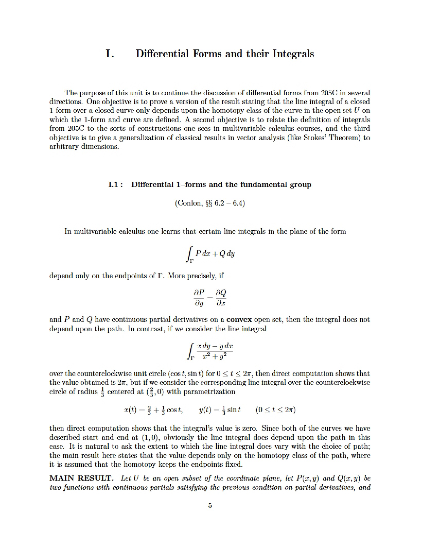 Integrals of Differential Forms