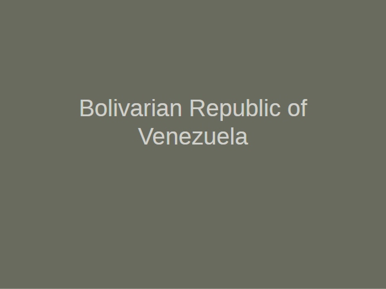 Venezuela (Bolivarian Republic)