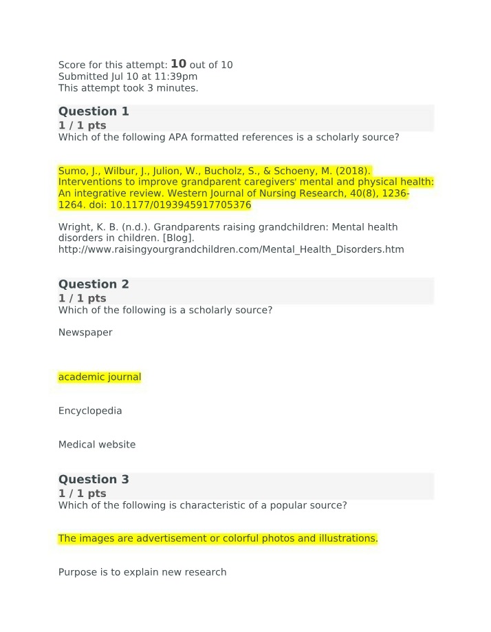Scholarly and Popular Sources in Academic Research