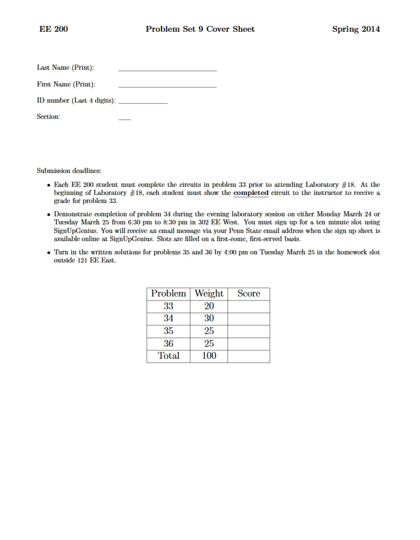 Problem Set 9