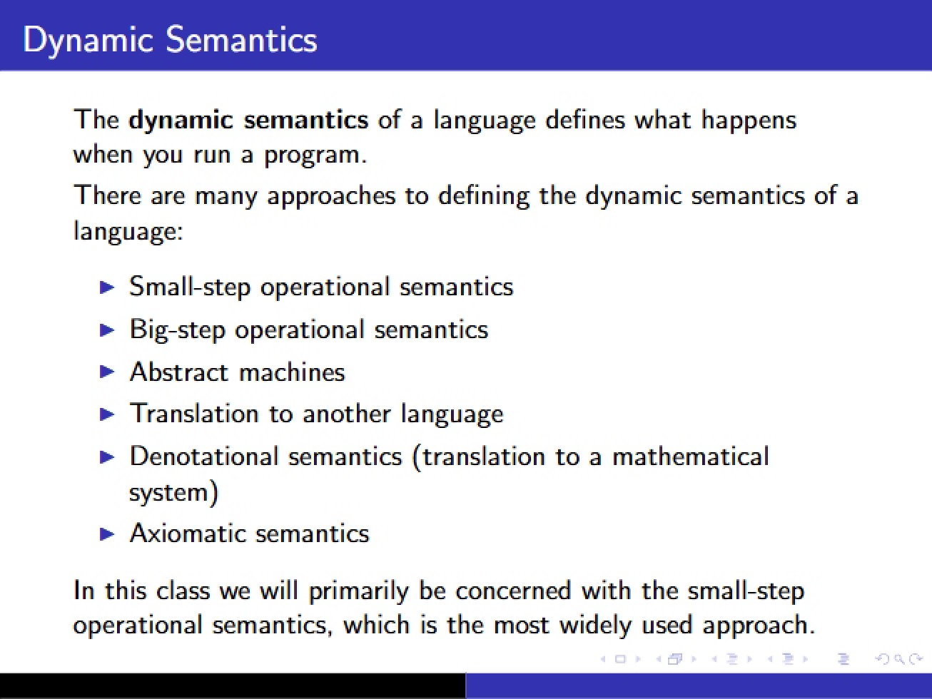 Lecture Notes on Programming Languages