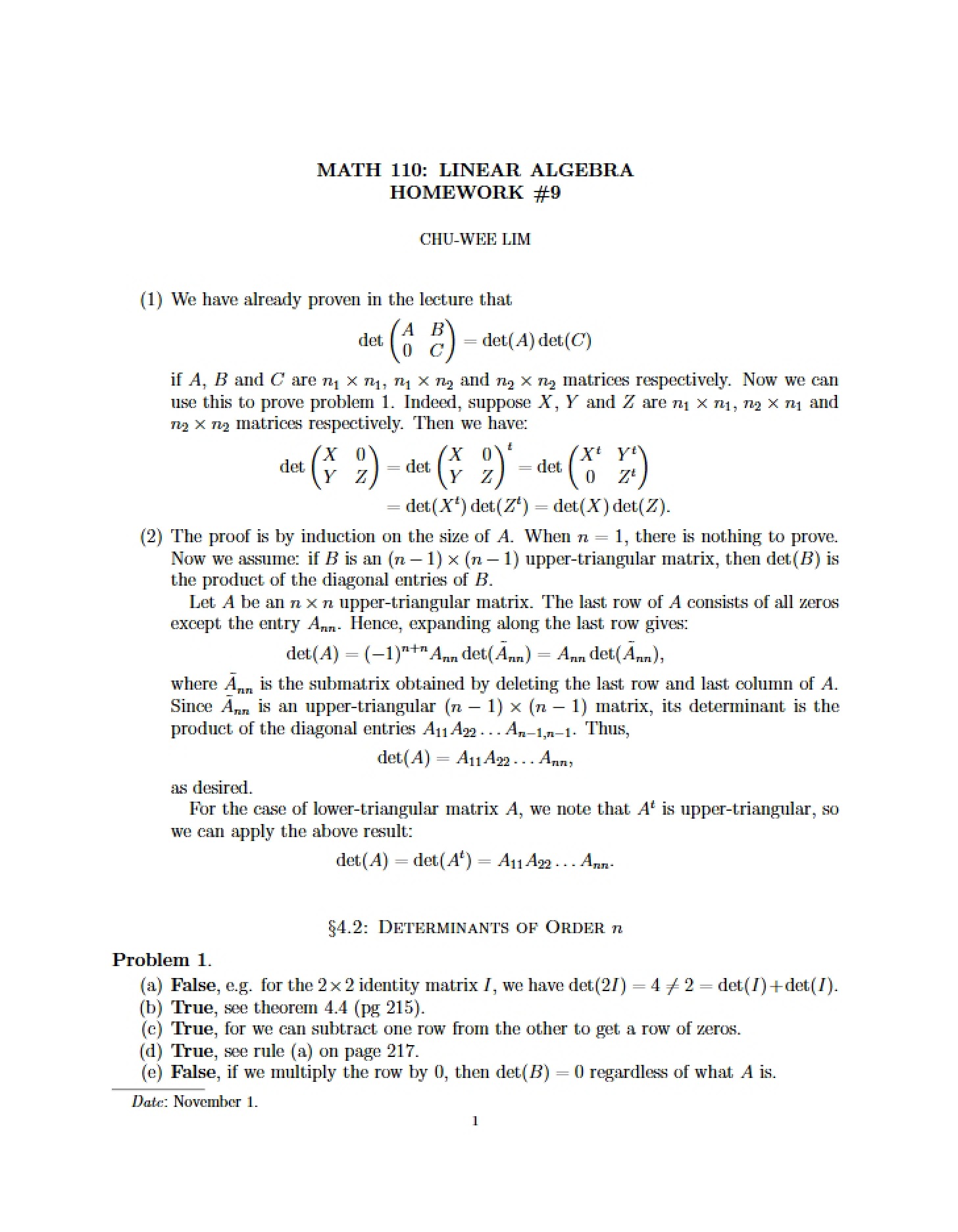 Math Homework