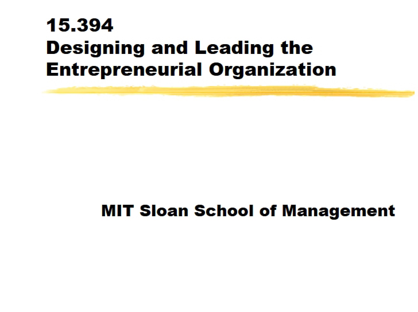 Organization for Entrepreneurs