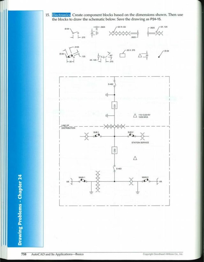 AutoCAD Basics - Drawing Problems Chapters 24 and 26