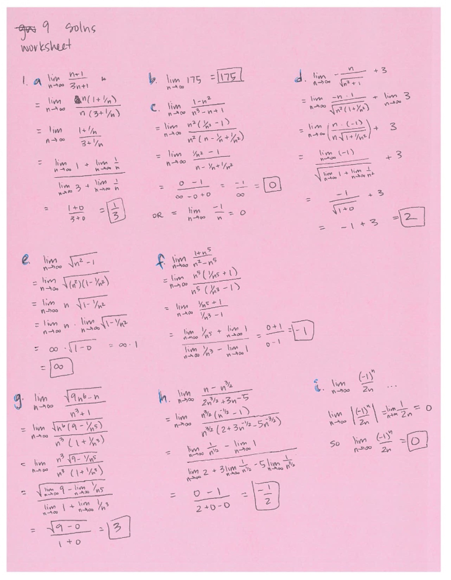 Solution Group Work 9