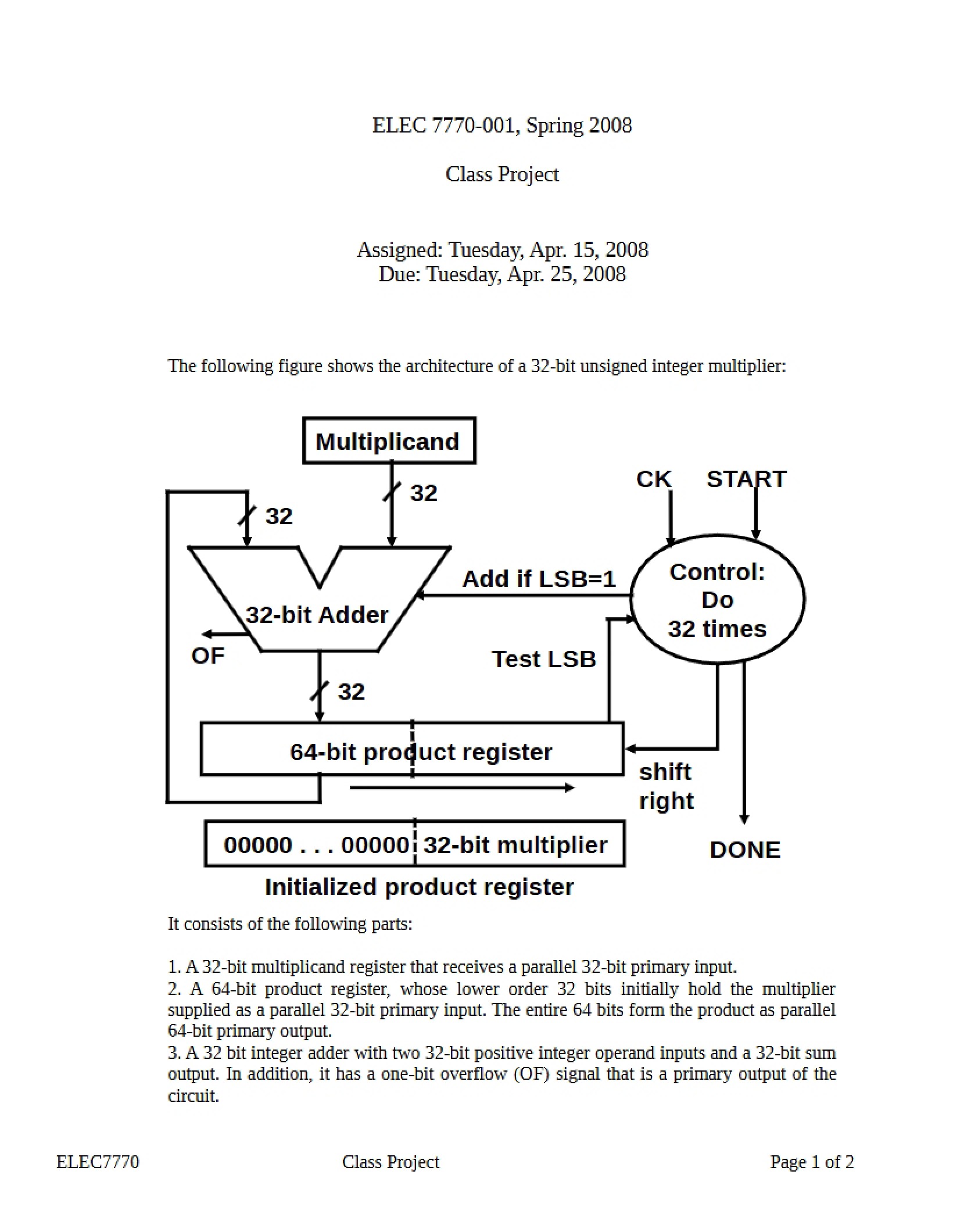 VLSI Design Project