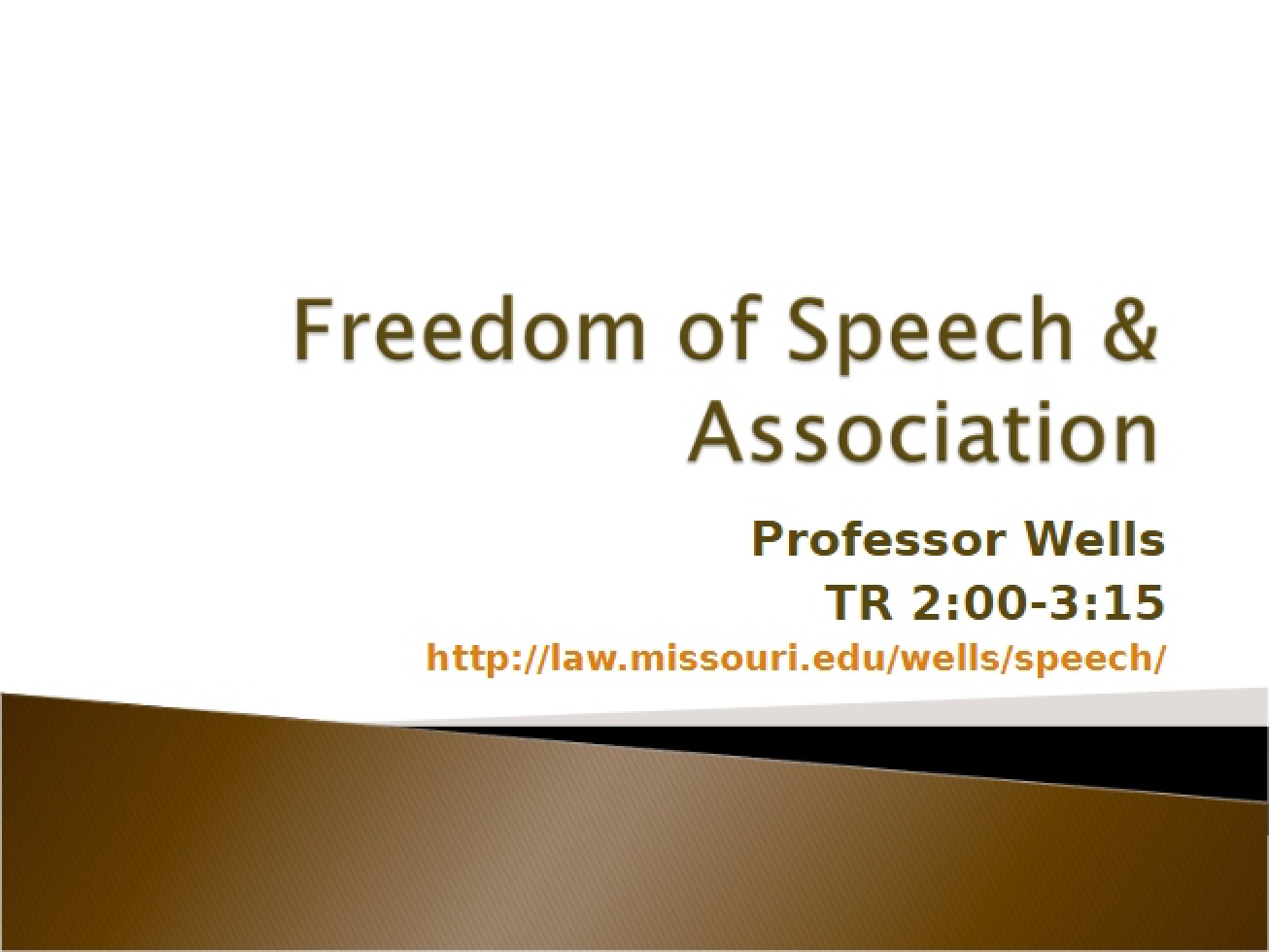 Association and Freedom of Speech