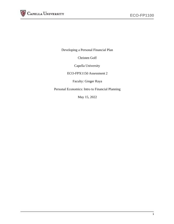 ECO-FPX1150 Assessment 2 (Goff)