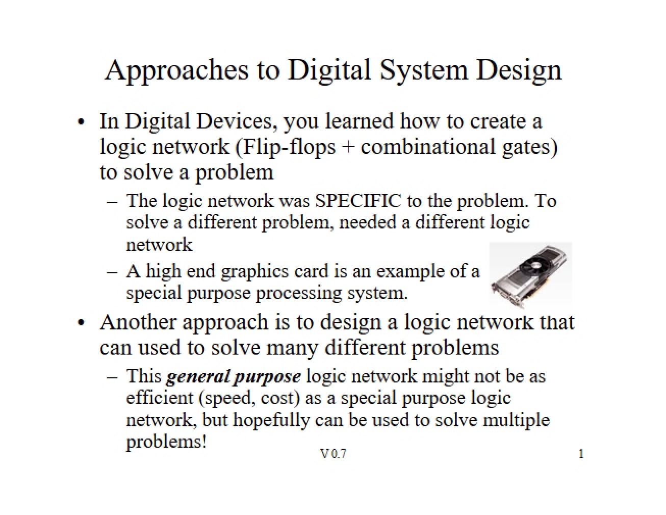 Methods for Digital System Design