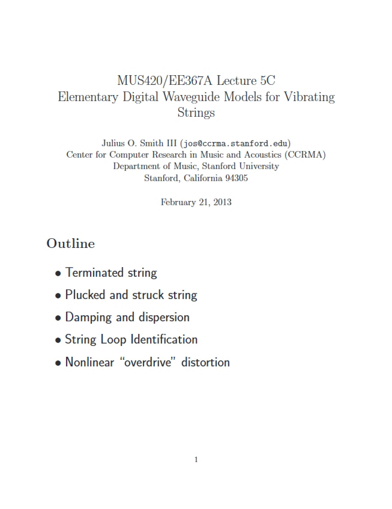 Study Notes for a Computational Imaging and Display Course
