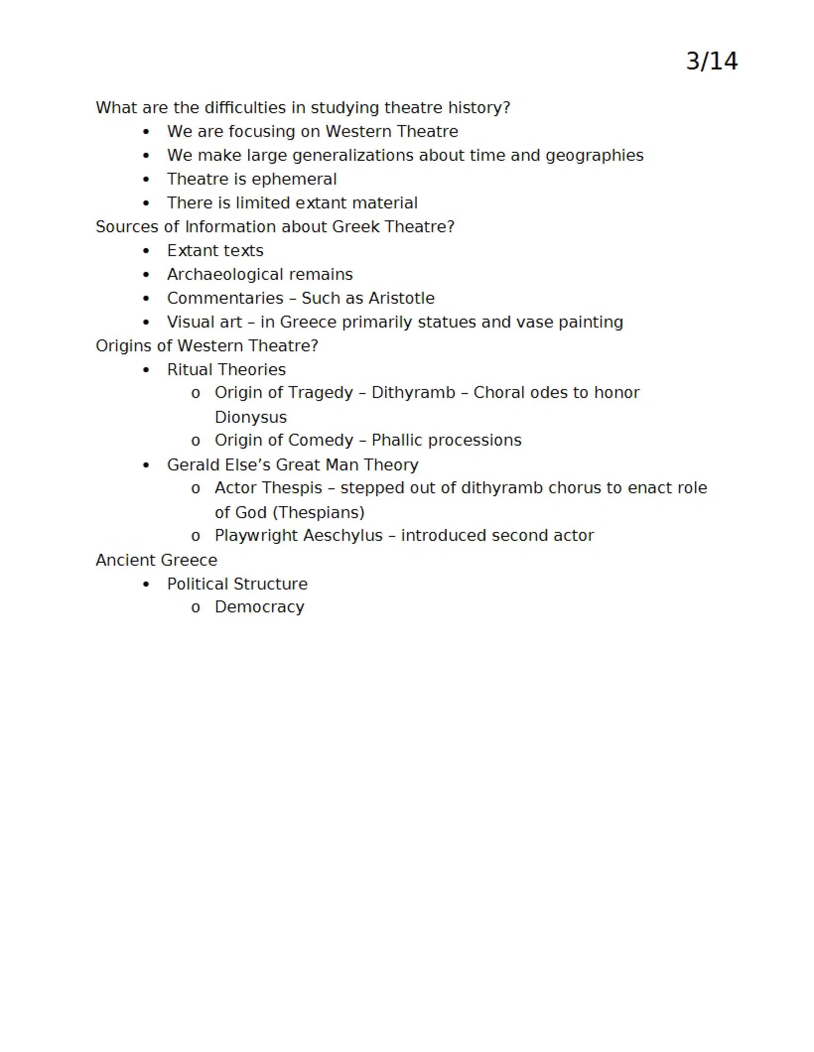 Academic Notes