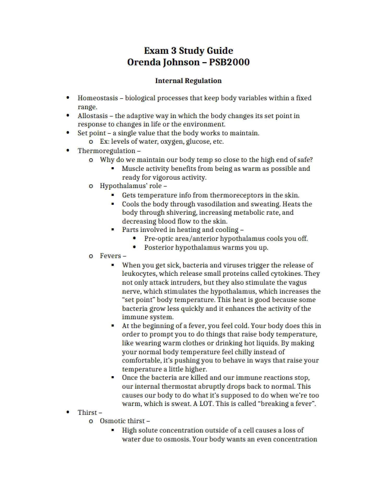 Exam III