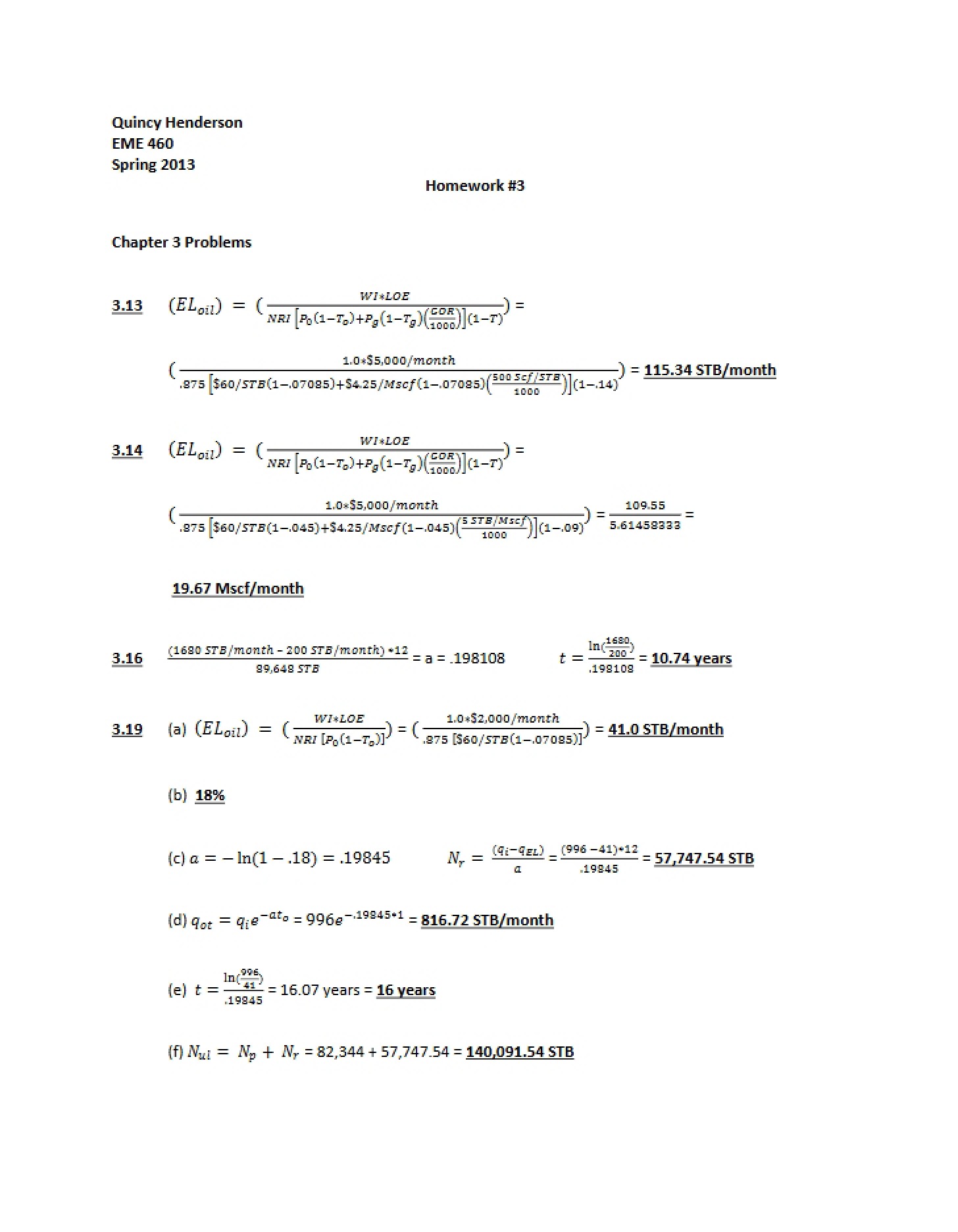 Homework 3 (EME 460)