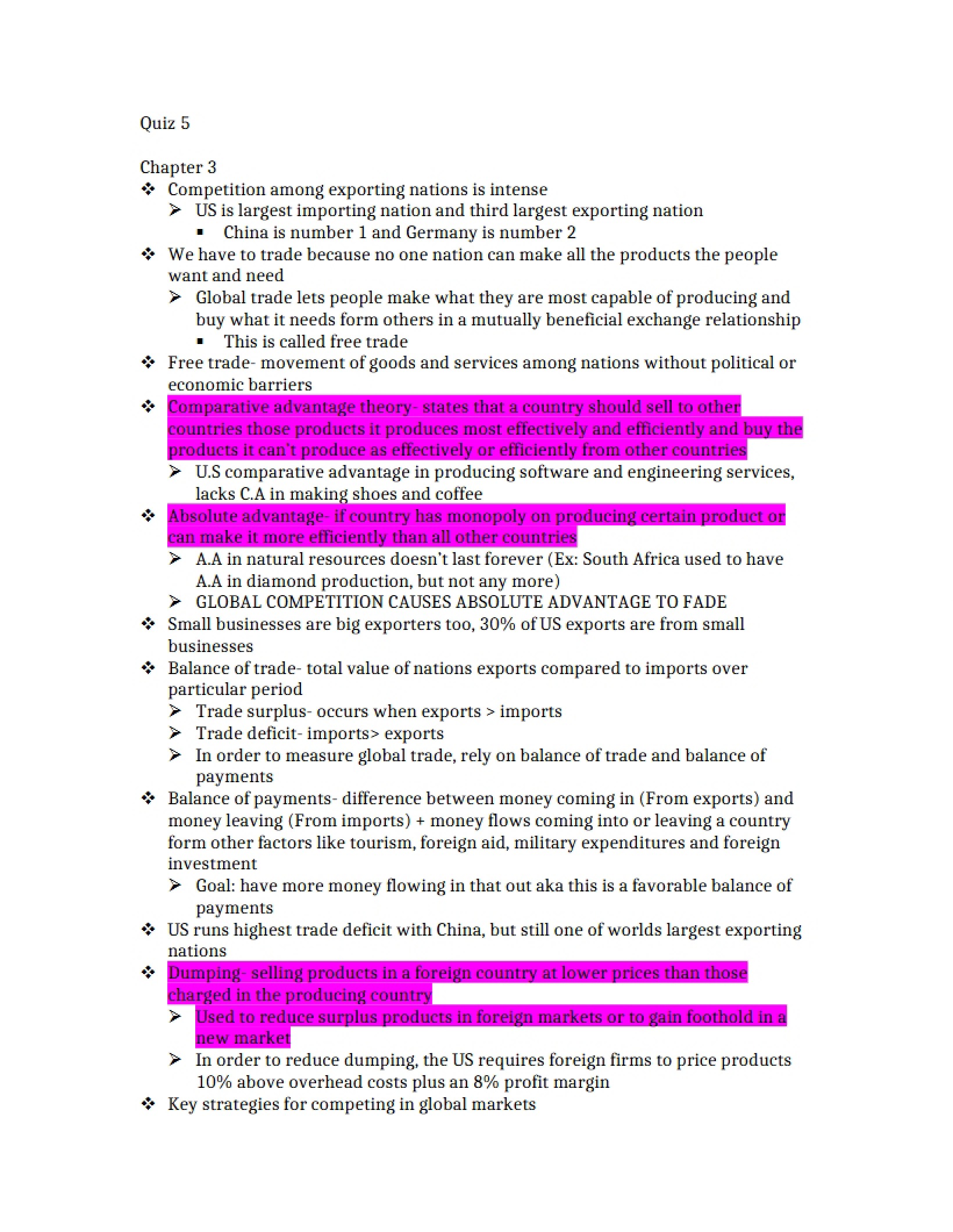 Chapter Three - Value Chain