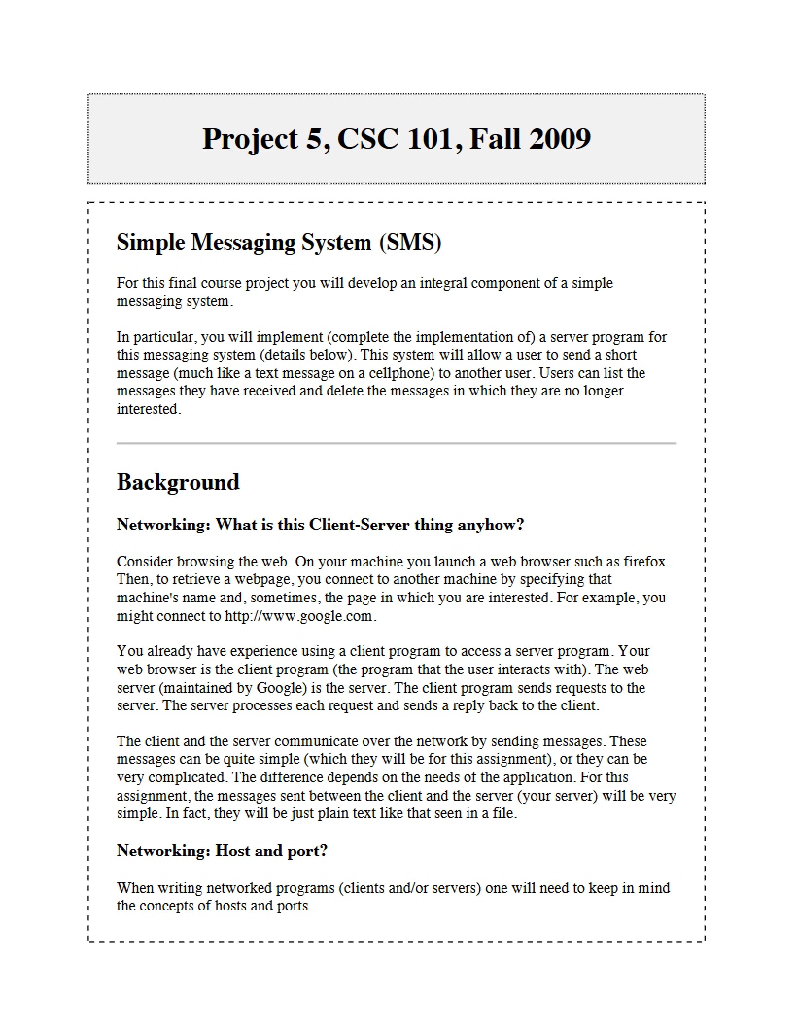 Fifth Project