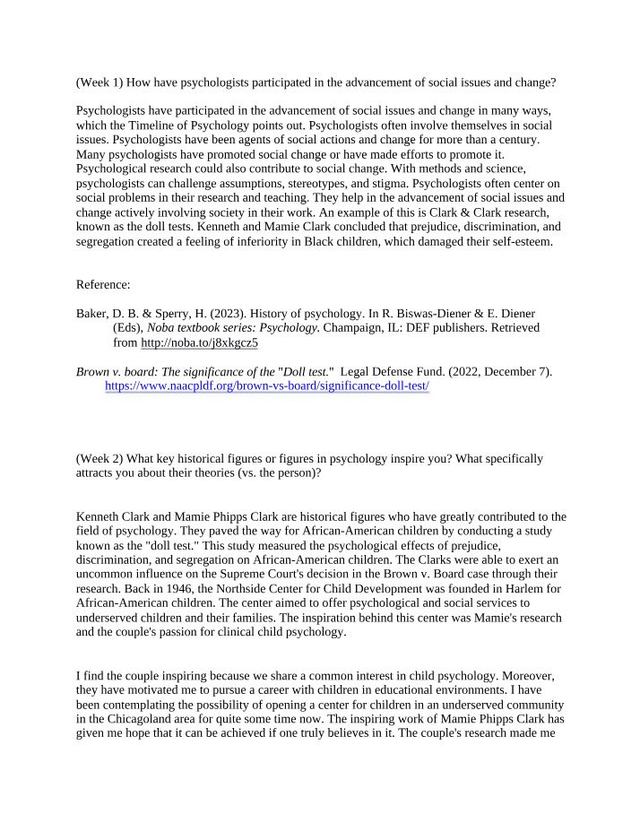 Driving Social Change - Insights from Historical Psychologists