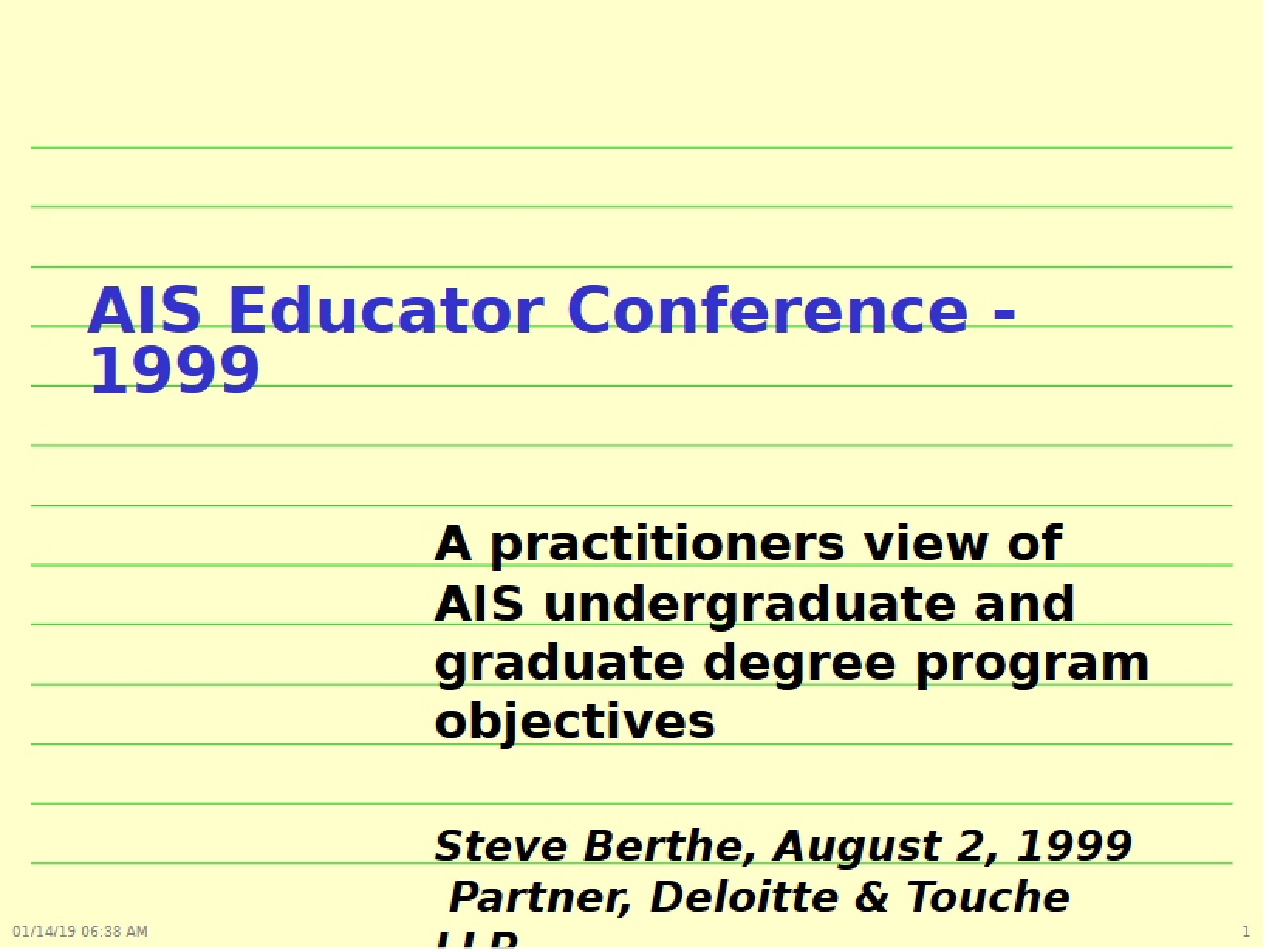 Keynote Presentation